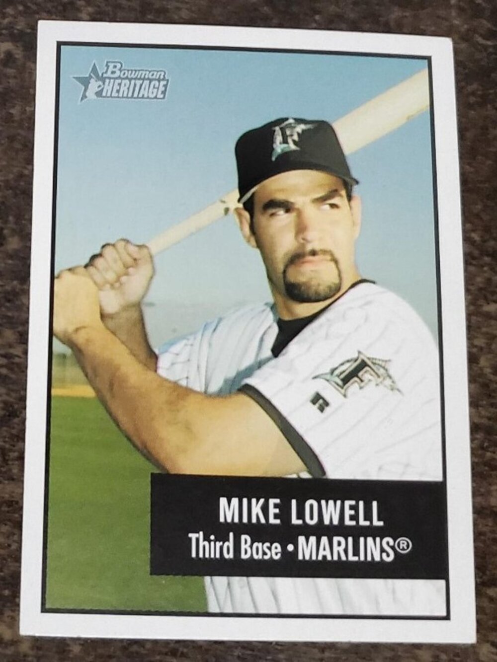 Vintage 2003 Bowman Heritage Topps Baseball Mike Lowell Third Base Marlins #124